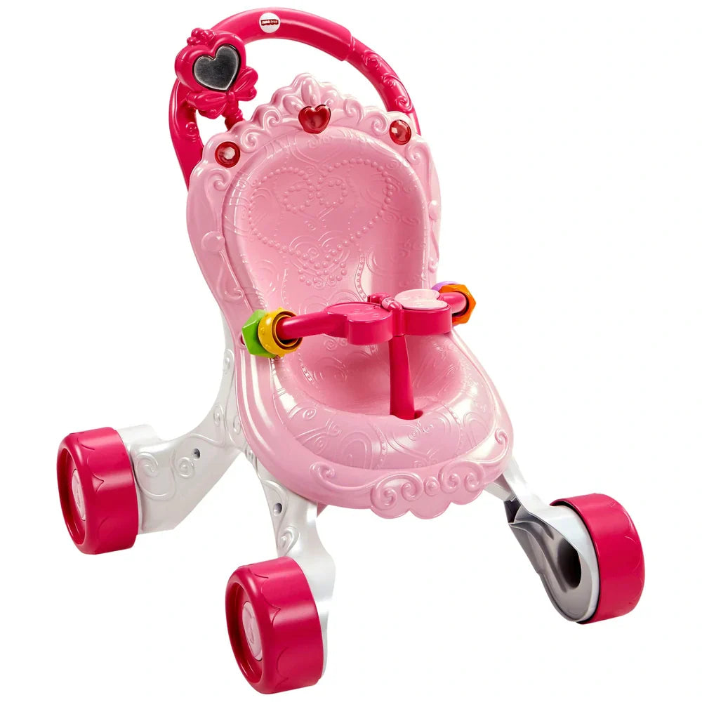 Princess Baby Walker & Doll Playset – Lights, Music & Push Stroller Toy (9 Months+)