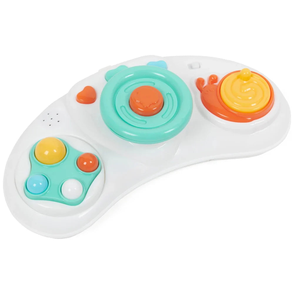 Baby Activity Walker with Interactive Play Tray – Adjustable, Foldable, and Safe for Early Walking