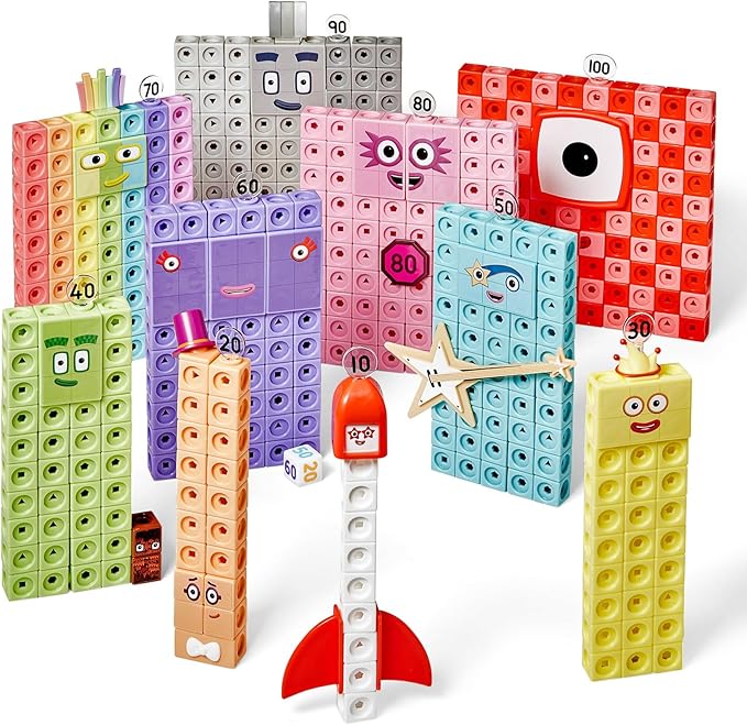 Numberblocks MathLink Cubes Activity Set – Educational Counting & Math Toy for Kids (Ages 3+)