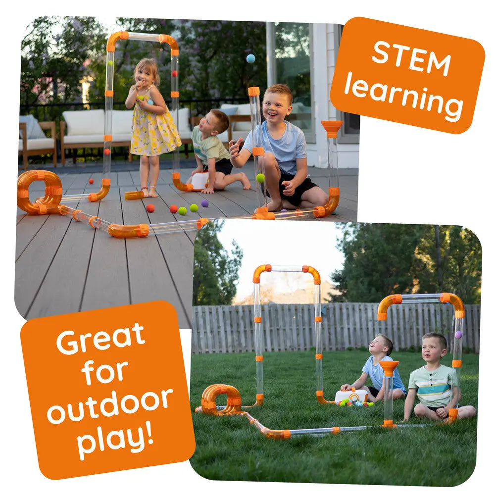 Air-Powered STEM Tube Toy – Interactive Ball Launcher & Learning Playset for Kids