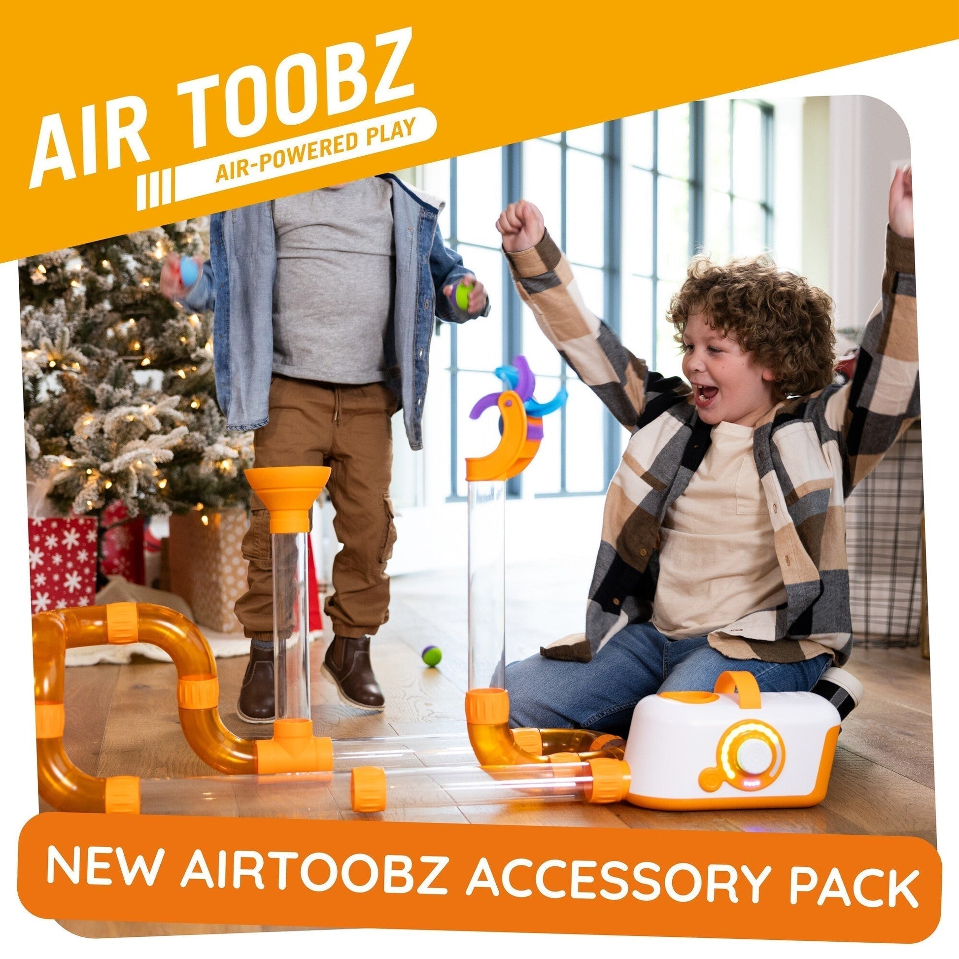 Air Toobz™ Whirly & Ball Expansion Pack – Air-Powered STEM Play Balls & Attachments