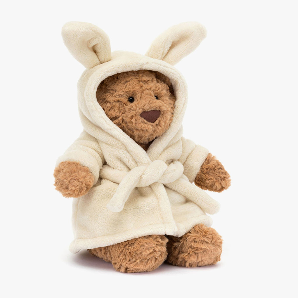 Luxury Plush Teddy Bear in Super-Soft Bathrobe – Cute Cuddly Toy for Kids & Gifts