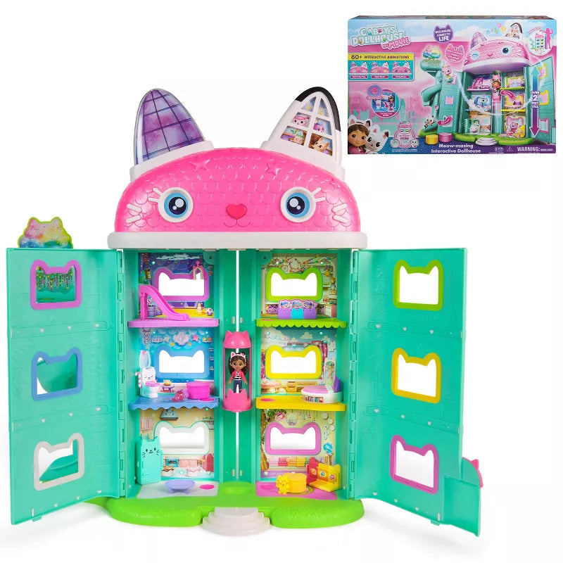 Gabby’s Dollhouse Purrfect Playset – Interactive Cat Dollhouse with Figures & Accessories