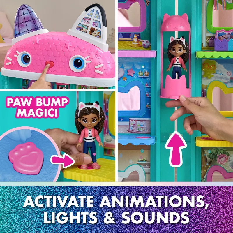 Gabby’s Dollhouse Purrfect Playset – Interactive Cat Dollhouse with Figures & Accessories