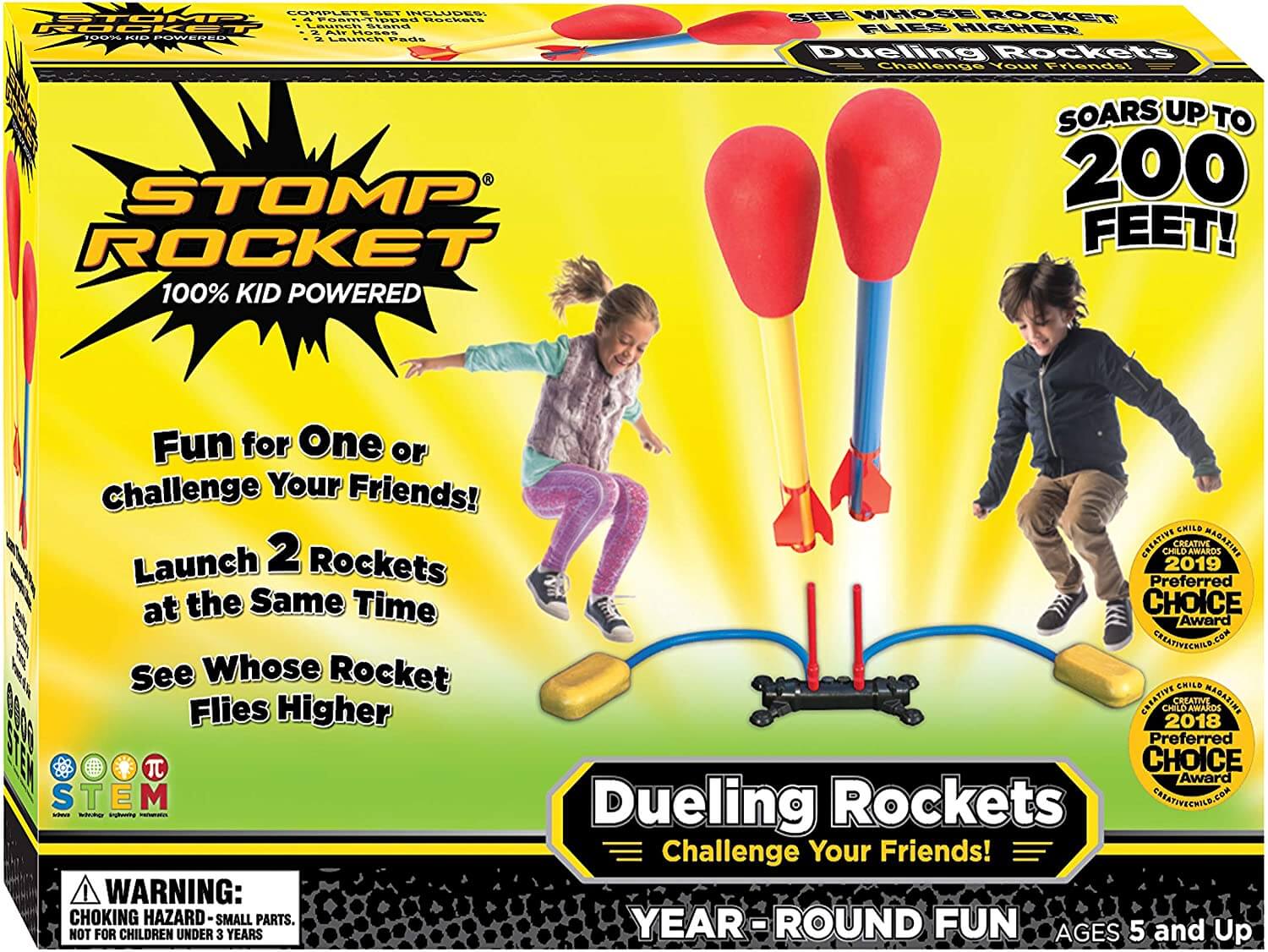 Kids Stomp Rocket Launcher Set – Outdoor Air-Powered Rocket Toy for Active Play