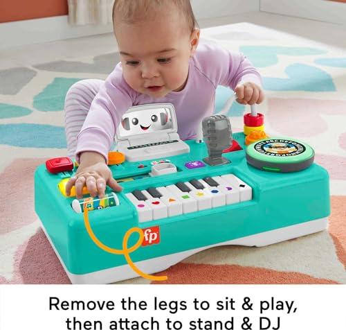 Fisher-Price Baby & Toddler Toy Laugh & Learn Mix & Learn DJ Table Musical Activity Center with Lights & Sounds for Infants Ages 6+ Months