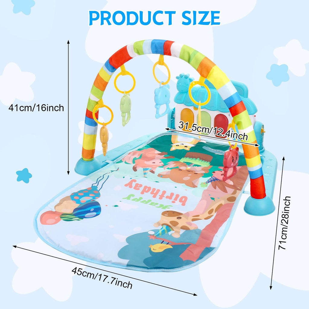 Baby Piano Play Gym Mat with Music, Lights & Detachable Toys for Early Development - Blue share rating star 1rating star 2rating star 3rating star 4rating star 5