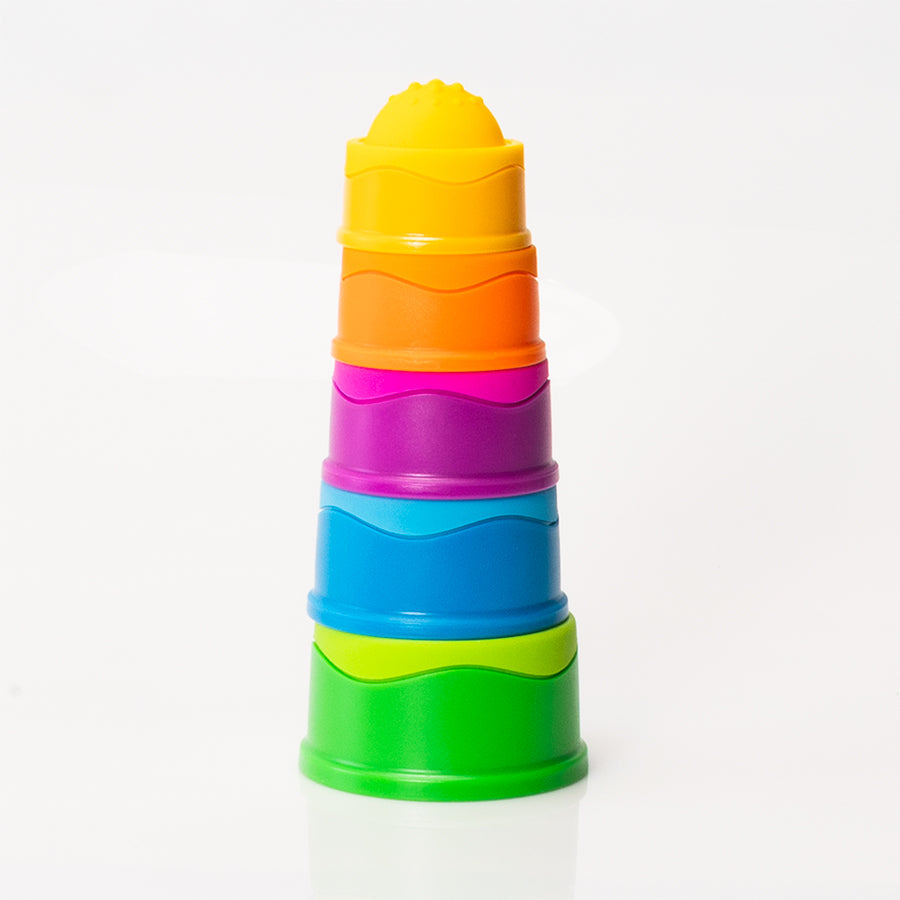 Montessori Colorful Stacking Cups – Baby Learning & Motor Skill Toy