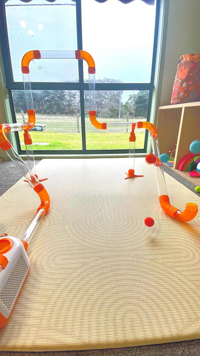 STEM Air-Powered Tube Building Set for Kids – Educational Airflow Construction Toy (Ages 3–8+)