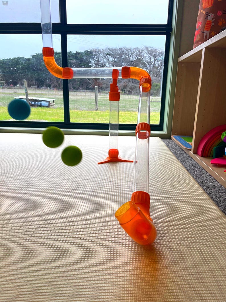 STEM Air-Powered Tube Building Set for Kids – Educational Airflow Construction Toy (Ages 3–8+)