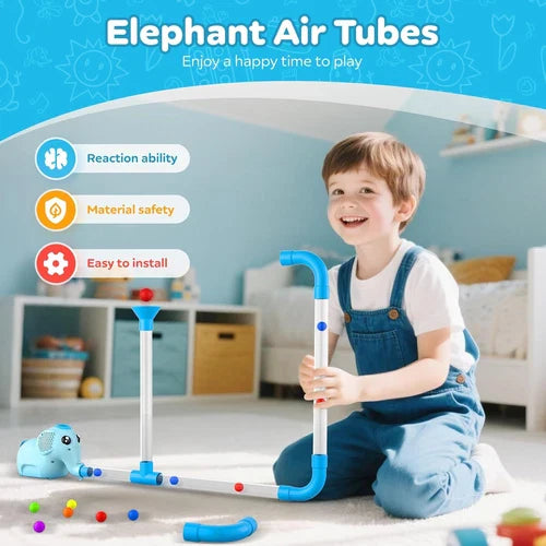 STEM Air-Powered Building Toys for Kids Ages 3 4 5 6 7 8+– Educational Air Tubes