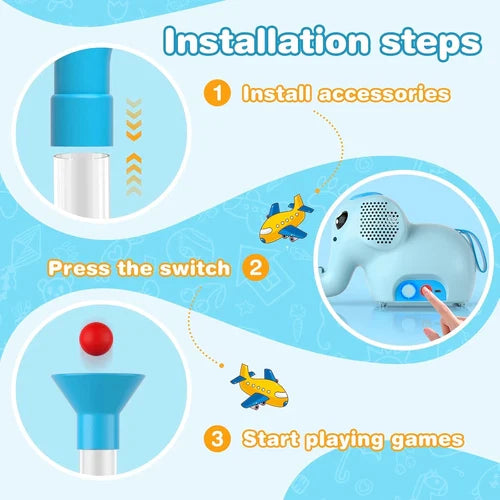 STEM Air-Powered Building Toys for Kids Ages 3 4 5 6 7 8+– Educational Air Tubes